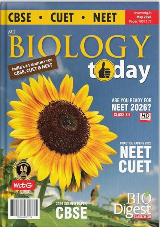 MTG Biology today May 2026 English Monthly Magazine NEET 2026 Special