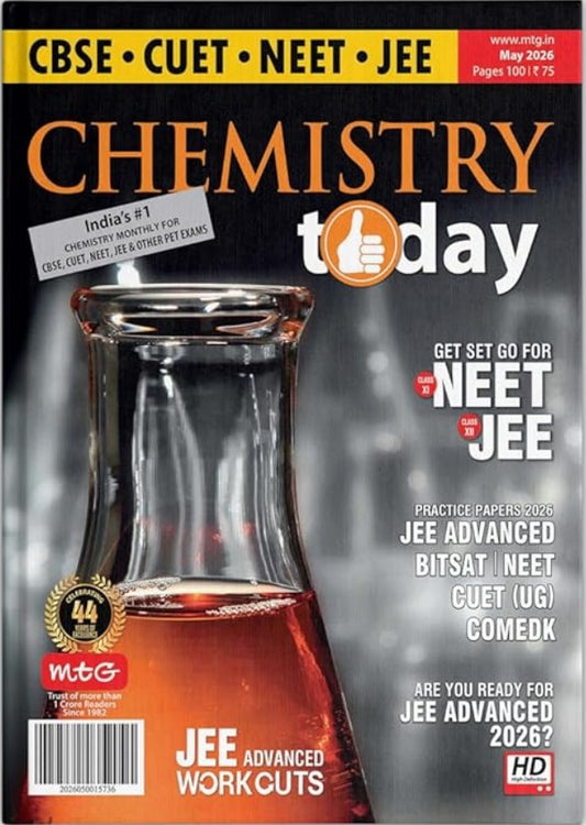 MTG Chemistry Today May 2026 English Monthly Magazine JEE Advanced 2026 Special