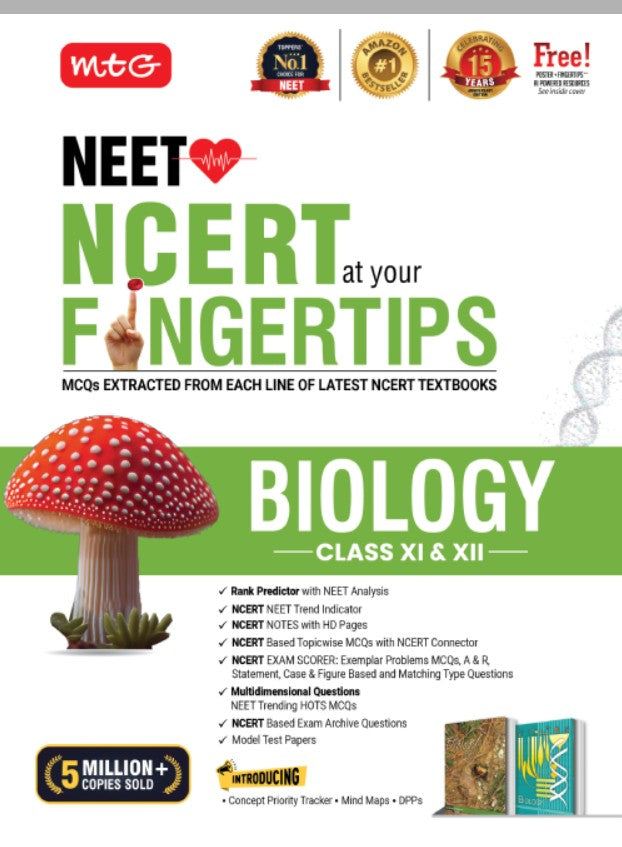 MTG NCERT at your FINGERTIPS Biology for NEET JEE Books Based on NCERT Latest Pattern For 2027 Exam