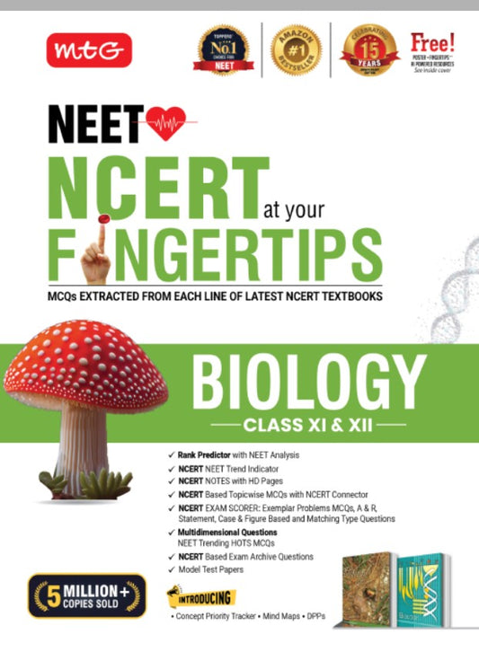 MTG NCERT at your FINGERTIPS Biology for NEET JEE Books Based on NCERT Latest Pattern For 2027 Exam