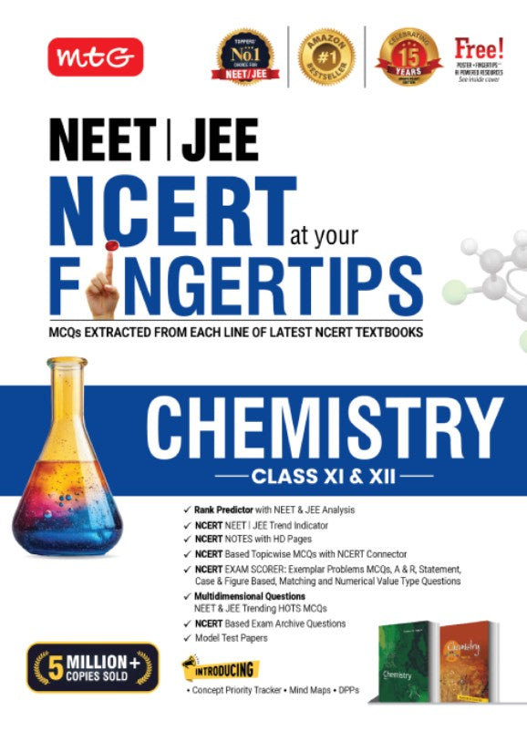 MTG NCERT at your FINGERTIPS Chemistry for NEET JEE Books Based on NCERT Latest Pattern For 2027 Exam