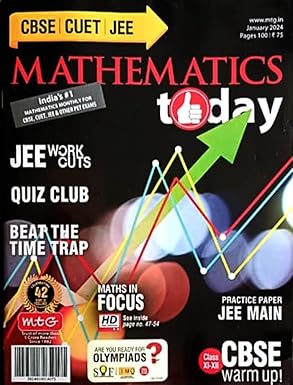 Mathematics Today January 2024 For CBSE Cuet JEE Main And Advanced Exam 2024 Monthly Magazine
