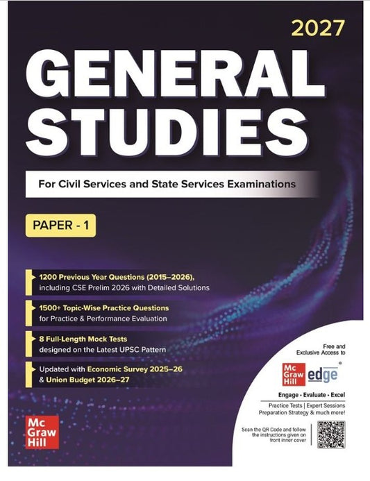 Mc Graw Hill General Studies Paper 1 2027 For Civil Services and State Services Examinations 1st Edition