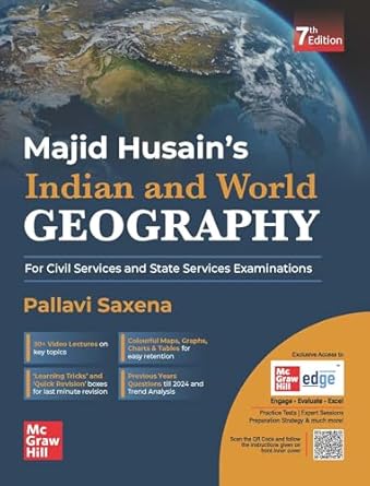 Mc Graw Hill Indian and World Geography by Majid Husain and Pallavi Saxena 7th Edition English Medium