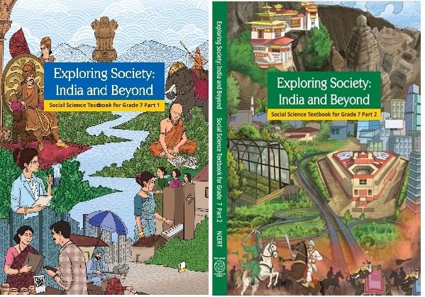 NCERT Class 7 Social Science Textbook Of Grade 7 Exploring Society - India and Beyond Part 1And 2 Set Of 2 Books Latest Edition