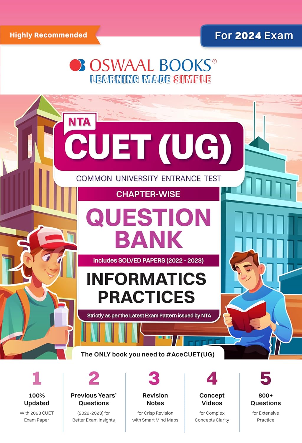 Oswaal NTA CUET UG 2024 Informatics Practices Question Bank Chapter wise With Solved Papers