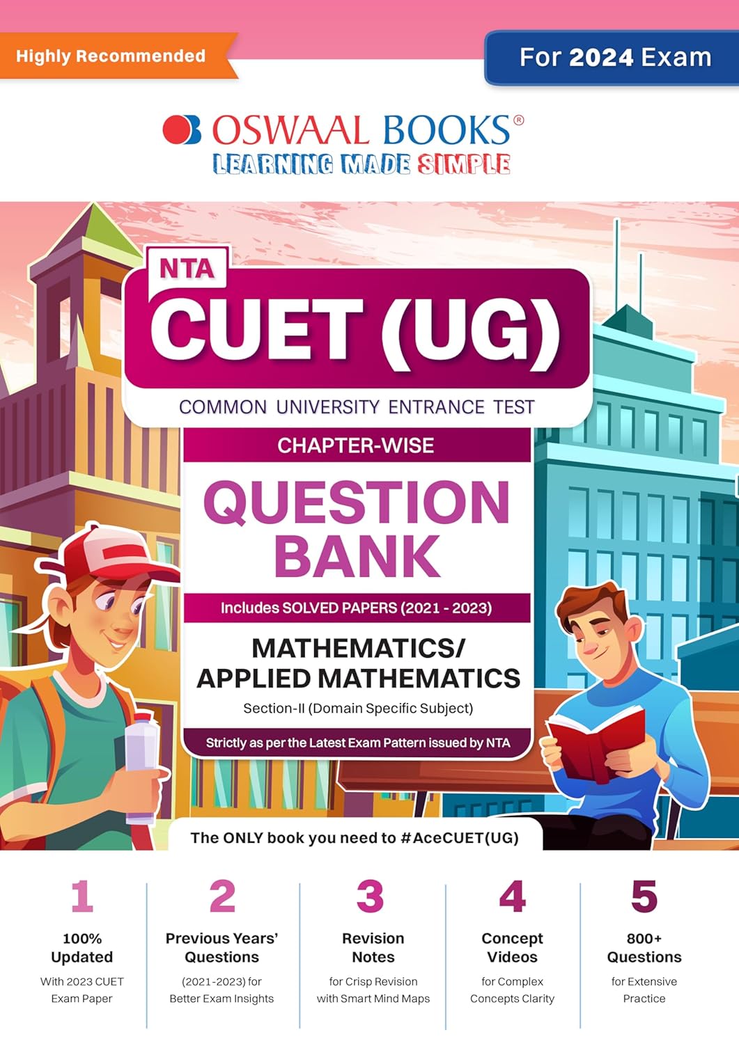 Oswaal NTA CUET UG 2024 Mathematics Applied Mathematics Question Bank Chapter wise With Solved Papers