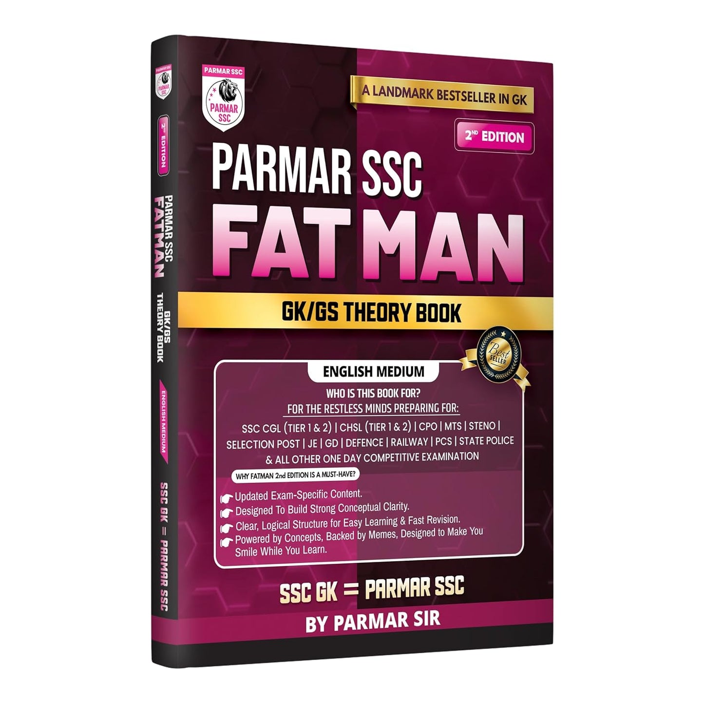 Parmar Sir SSC Fatman GK GS Theory Book 2nd Edition 2026 English Medium