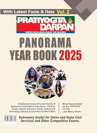 Pratiyogita Darpan Panorama Year Book 2025 With Latest Facts And Data volume 2 English Medium