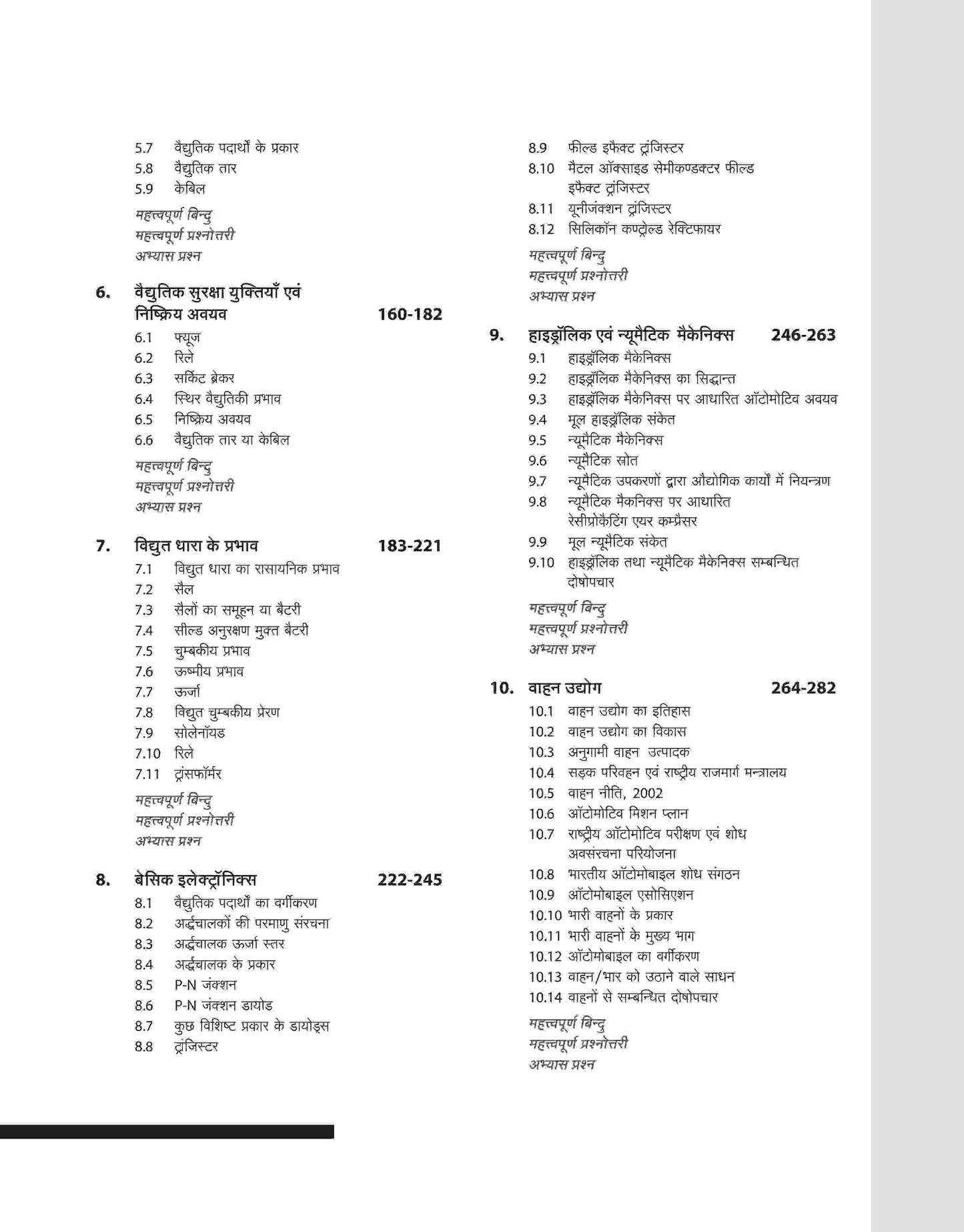 Arihant NSQF Lavel 4 Mechanic Motor Vehicle Theory 1 And 2 Year Hindi Medium