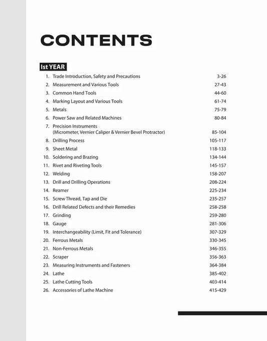 Arihant ITI Fitter Theory Year 1 and 2 NSQF Level 4 English Medium Latest Revised Edition