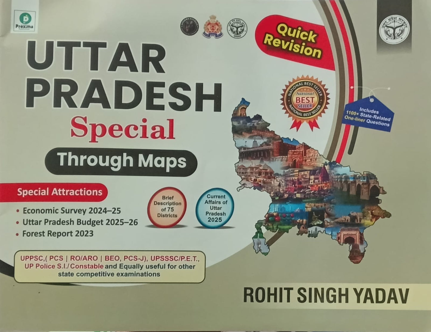 Proxima Uttar Pradesh Special Through Maps Quick Revision English Medium By Rohit Singh Yadav