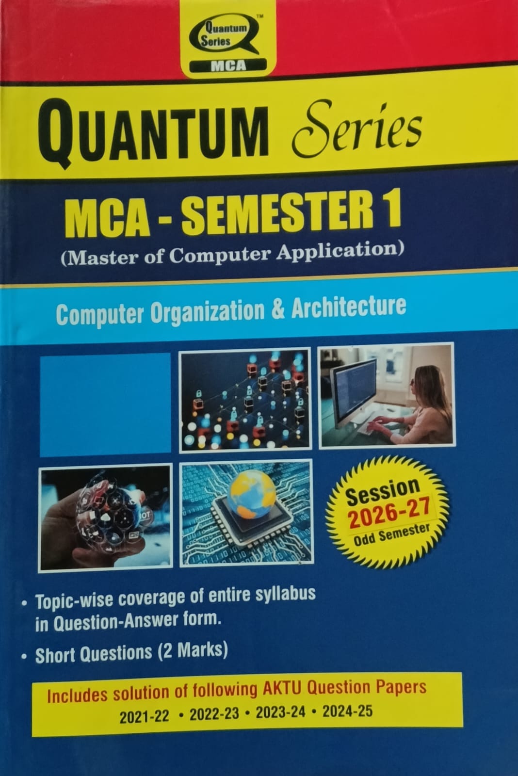 Quantum Series AKTU MCA Semester 1 Computer Organization and Architecture BMC105 Session 2026-2027