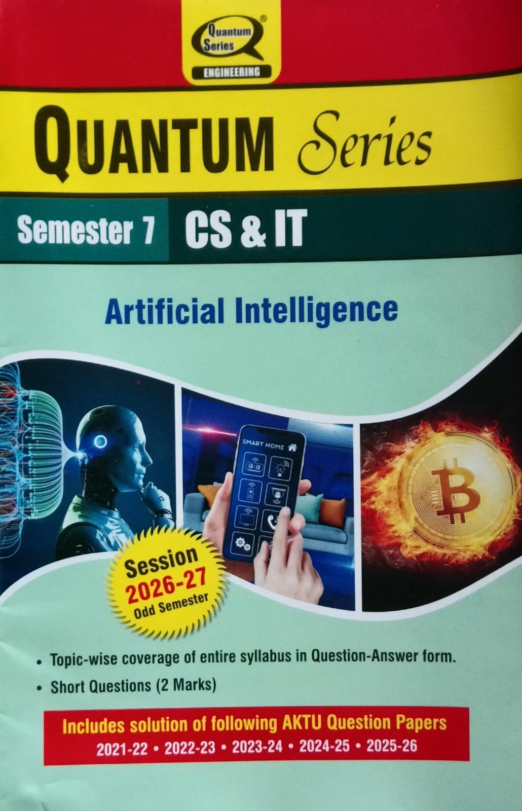 Quantum Series Artificial Intelligence BCS701 AKTU B.Tech Semester 7 CS and IT Session 2026-2027