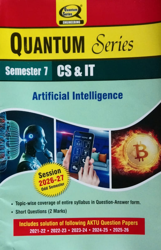 Quantum Series Artificial Intelligence BCS701 AKTU B.Tech Semester 7 CS and IT Session 2026-2027