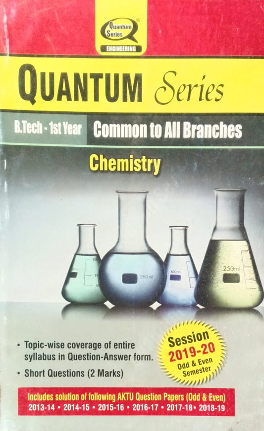 Quantum Series Chemistry KAS102/KAS202 AKTU BTech 1st Year Common to All Branches Session 2019-2020