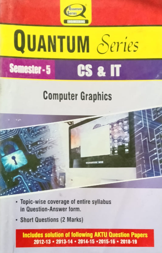 Quantum Series Computer Graphics KCS-053 AKTU B.Tech Semester 5 CS and IT Session 2020-2021