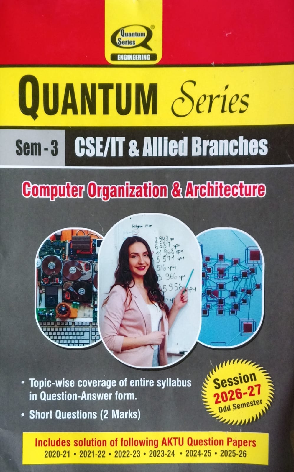 Quantum Series Computer Organization and Architecture BCS302 AKTU B.Tech Semester 3 CSE/IT and Allied Branches Session 2026-2027