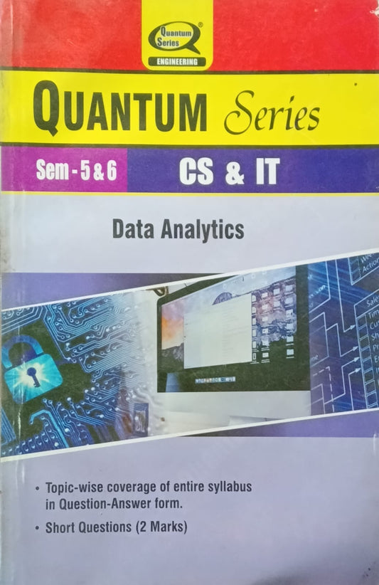 Quantum Series Data Analytics KCS051/KIT601 AKTU B.Tech Semester 5 and 6 CS and IT Session 2020-2021