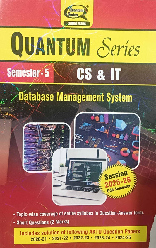 Quantum Series Database Management System 2026 BCS-501 AKTU B.Tech Semester 5 Session 2025-2026 CS and IT