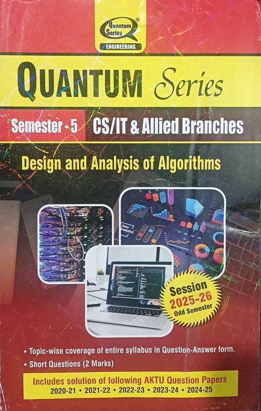 Quantum Series Design and Analysis of Algorithms 2026 BCS-503 AKTU B.Tech Semester 5 Session 2025-2026 CS IT and Allied Branches