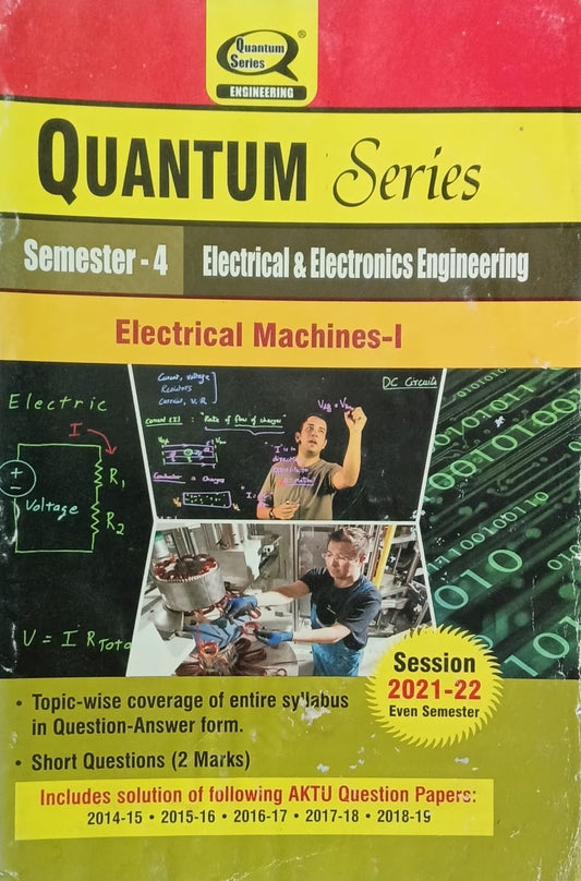 Quantum Series Electrical Machines-I AKTU B.Tech Semester 4 Electrical and Electronics Engineering Session 2021-2022