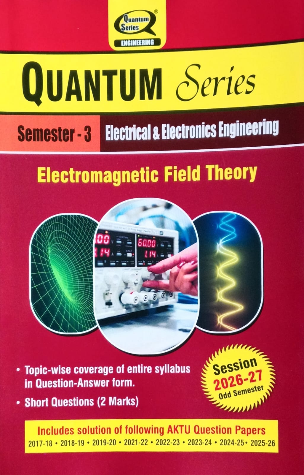 Quantum Series Electromagnetic Field Theory BEE301 AKTU B.Tech Semester 3 Electrical and Electronics Engineering Session 2026-2027