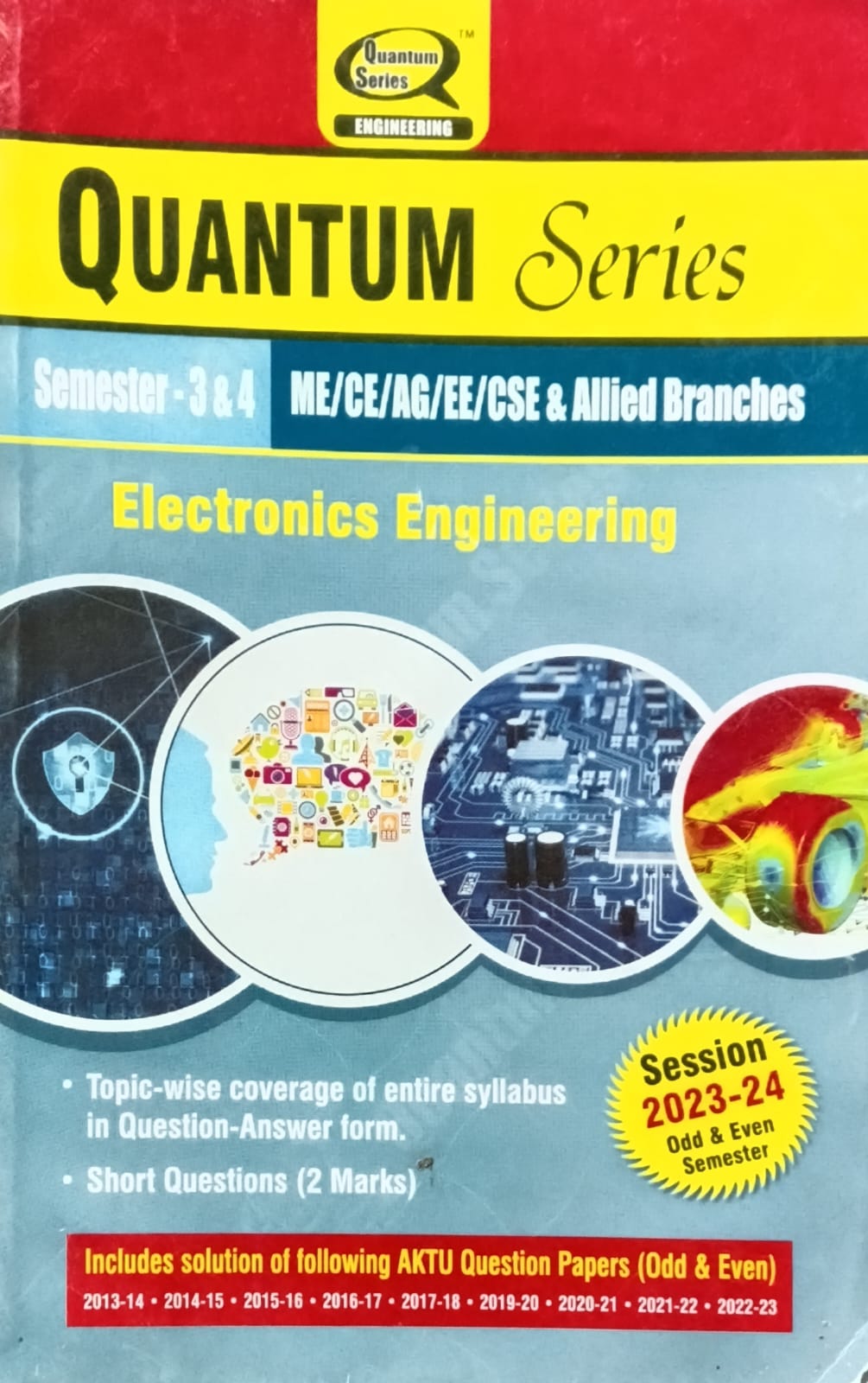 Quantum Series Electronics Engineering BOE309/BOE409 AKTU B.Tech Semester 3 and 4 ME/EC/CE/AG/EE/CSE and Allied Branches Session 2023-2024