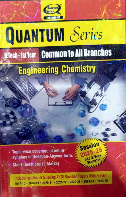 Quantum Series Engineering Chemistry 2026 AKTU B.Tech 1st Year Session 2025-2026 Common to All Branches