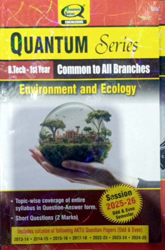 Quantum Series Environment and Ecology 2026 AKTU B.Tech 1st Year Session 2025-2026 Common to All Branches