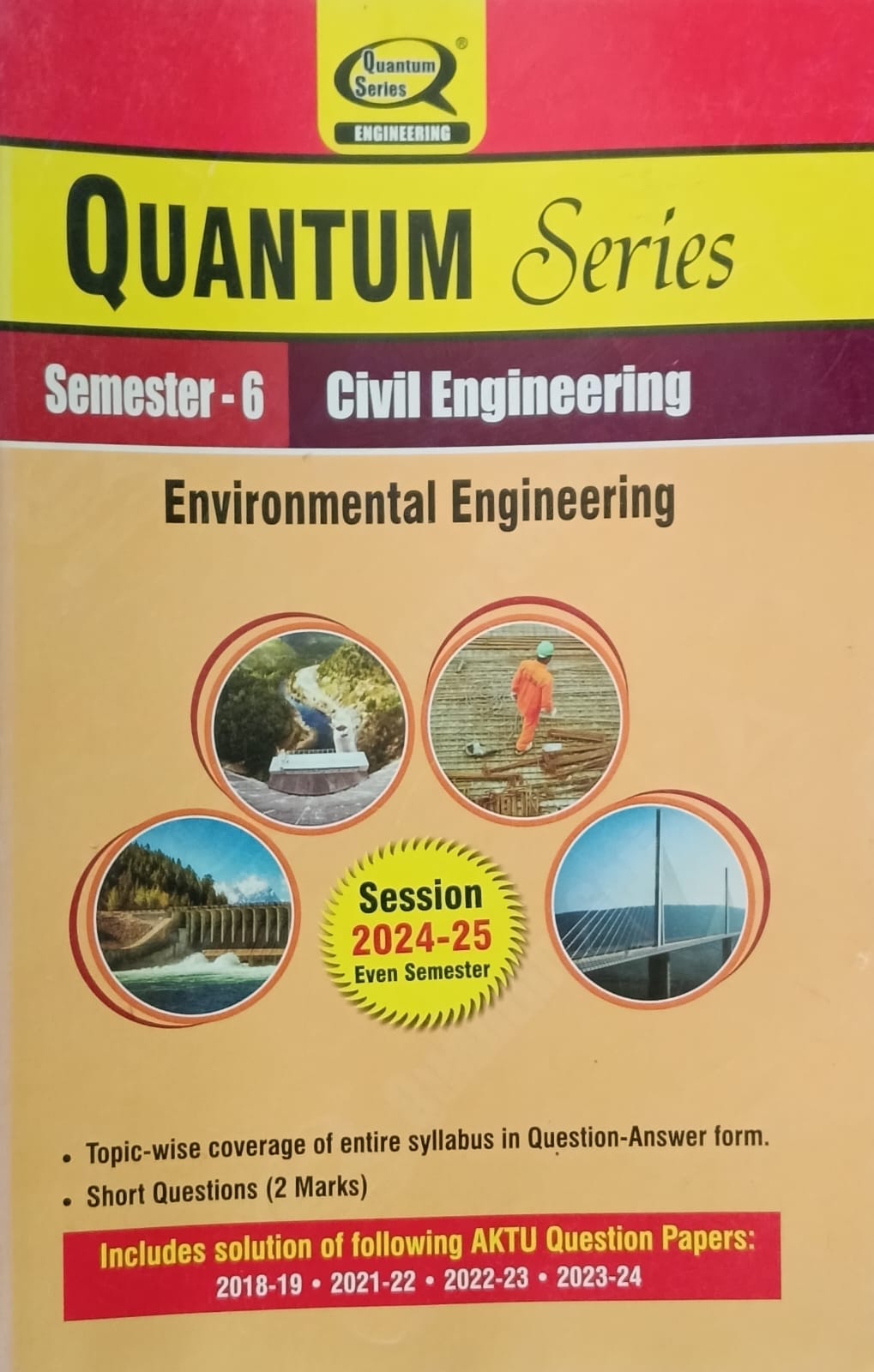 Quantum Series Environmental Engineering BCE603 AKTU B.Tech Semester 6 Civil Engineering Session 2024-2025