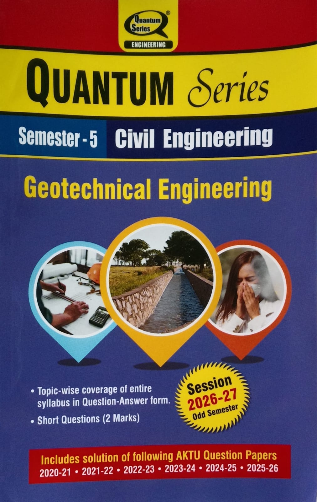Quantum Series Geotechnical Engineering BCE501 AKTU B.Tech Semester 5 Civil Engineering Session 2026-2027
