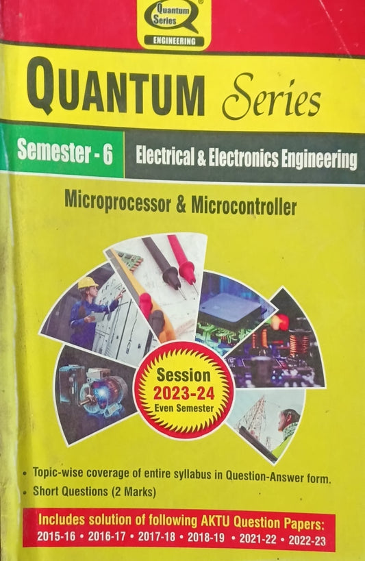 Quantum Series Microprocessor and Microcontroller KEE602 AKTU BTech Semester 6 Session 2023-2024 Electrical and Electronics Engineering