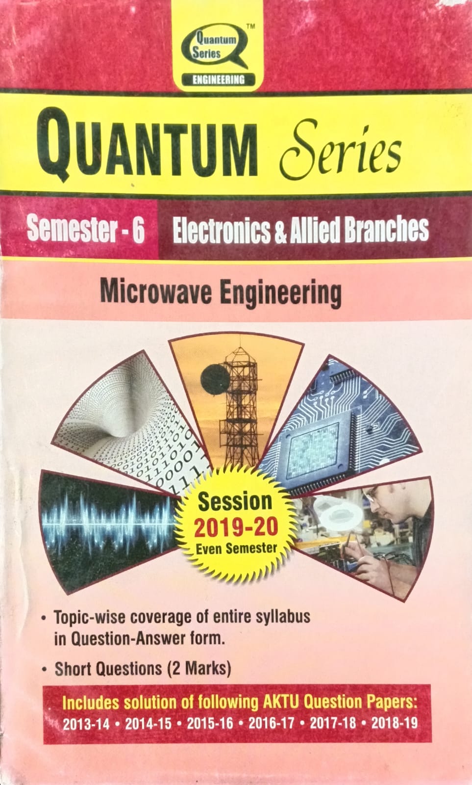 Quantum Series Microwave Engineering REC601 AKTU BTech Semester 6 Session 2019-2020 Electronics and Allied Branches