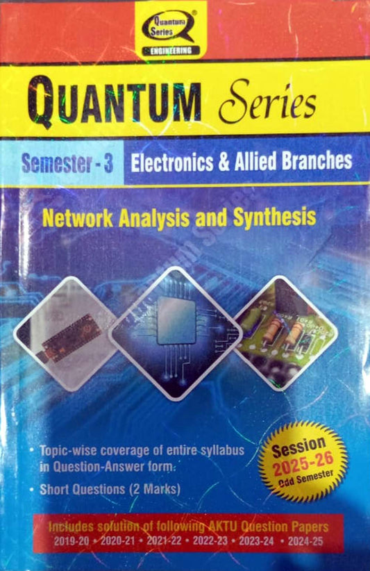 Quantum Series Network Analysis and Synthesis 2026 AKTU B.Tech Semester 3 Session 2025-2026 Electronics and Allied Branches