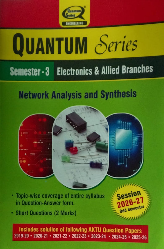 Quantum Series Network Analysis and Synthesis BEC303 AKTU B.Tech Semester 3 Electronics and Allied Branches Session 2026-2027