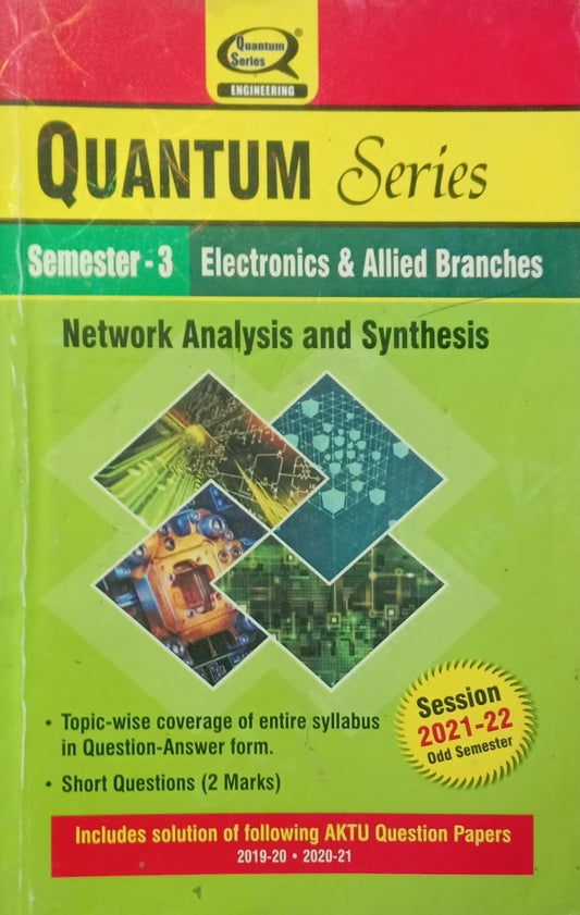 Quantum Series Network Analysis and Synthesis KEC303 AKTU B.Tech Semester 3 Electronics and Allied Branches Session 2021-2022