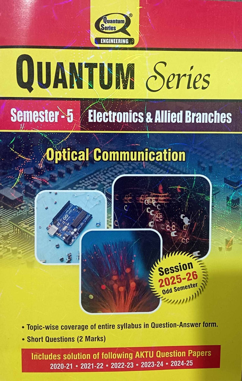 Quantum Series Optical Communication 2026 BEC-057 AKTU B.Tech Semester 5 Session 2025-2026 Electronics and Allied Branches