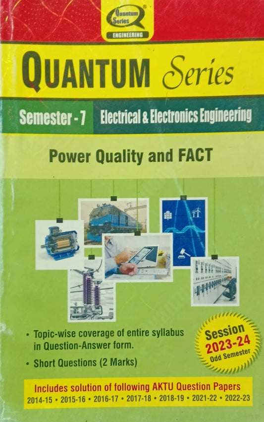 Quantum Series Power Quality and Fact KEE074 AKTU BTech Semester 7 Electrical and Electronics Engineering Session 2023-2024