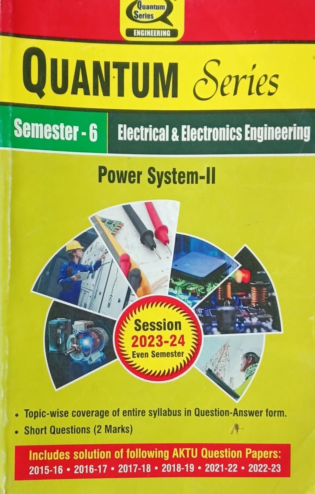 Quantum Series Power System-II KEE601 AKTU BTech Semester 6 Session 2023-2024 Electrical and Electronics Engineering