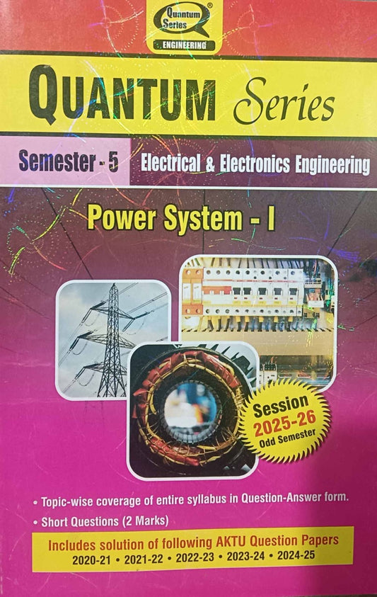Quantum Series Power System-I 2026 BEE-501 AKTU B.Tech Semester 5 Session 2025-2026 Electrical and Electronics Engineering