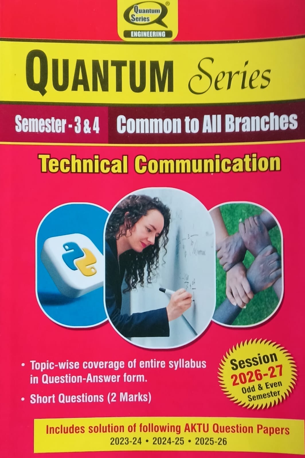 Quantum Series Technical Communication BAS301/BAS401 AKTU B.Tech Semester 3 and 4 Common to All Branches Session 2026-2027
