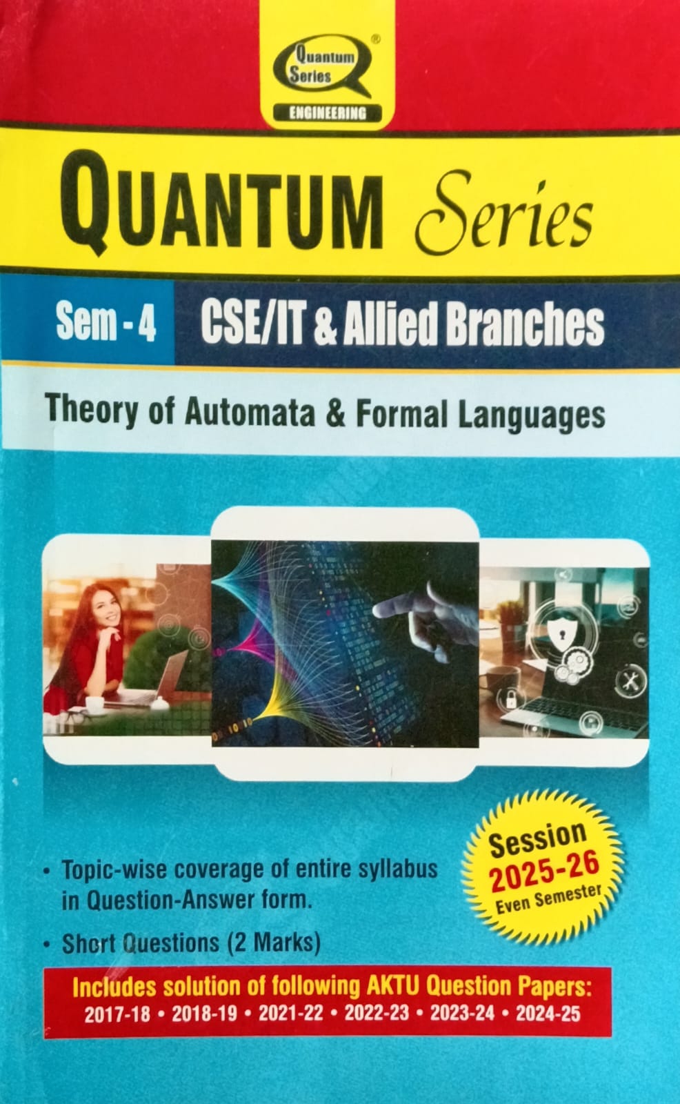 Quantum Series Theory of Automata and Formal Languages BCS402 AKTU B.Tech Semester 4 CSE/IT and Allied Branches Session 2025-2026