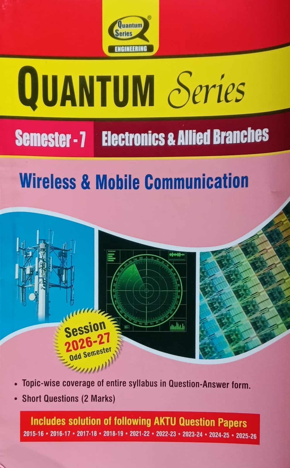 Quantum Series Wireless and Mobile Communication BEC071 AKTU B.Tech Semester 7 Electronics and Allied Branches Session 2026-2027