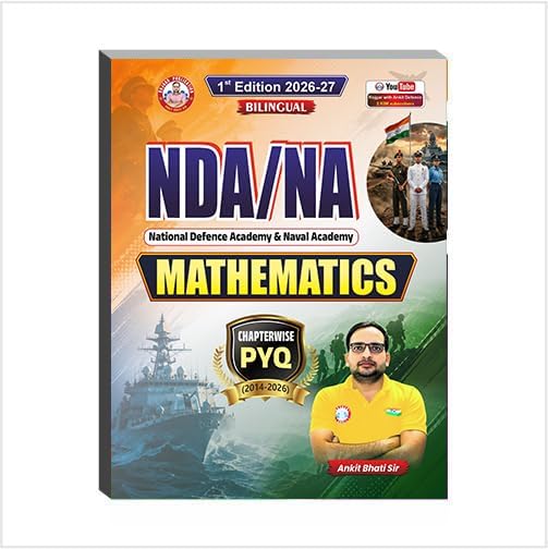 RWA Ankit Bhati Sir NDA/NA Mathematics Chapterwise PYQ 2014-2026 Bilingual 1st Edition 2026-2027