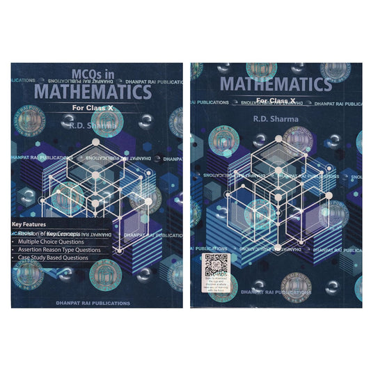 R D Sharma CBSE Exam 2025-2026 Class 10 Mathematics With Free MCQs in Mathematics Set of 2 Books English Medium