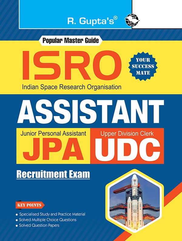 R Gupta ISRO Assistant Junior Personal Assistant JPA and UDC Upper Division Clerk Recruitment Exam Guide English Medium