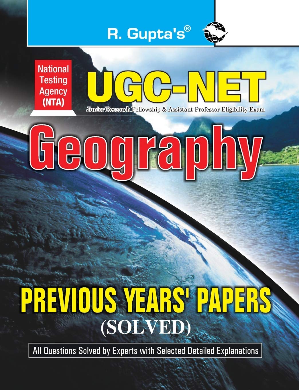  R Gupta NTA UGC NET JRF Geography Paper I and Paper II Previous Years Solved Papers Book English Medium 