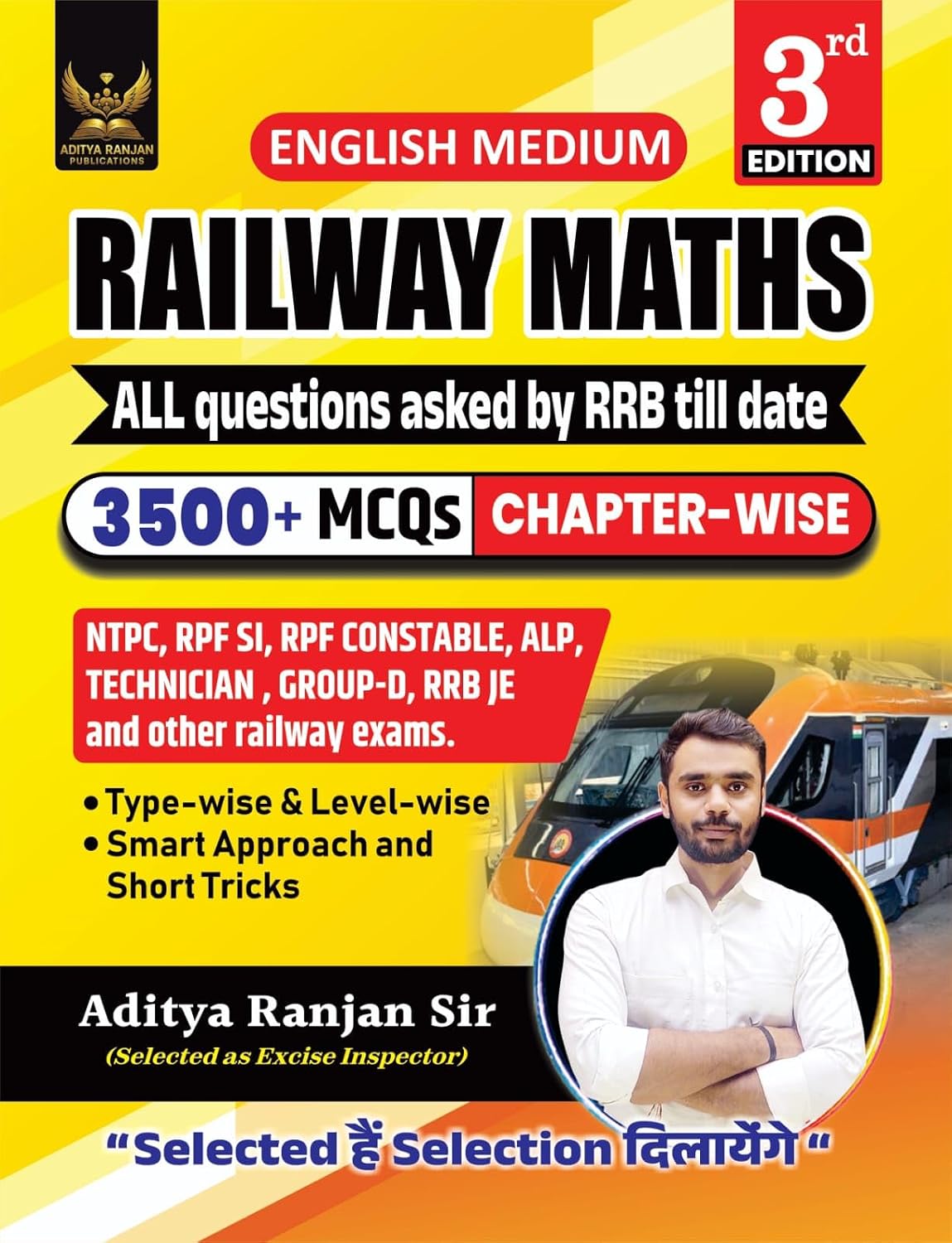 Aditya Ranjan Railway Maths 3rd Edition English Medium 3500+ Chapterwise MCQs For NTPC RPF SI RPF Constable ALP Technician Group D RRB JE And Other Railway Exams