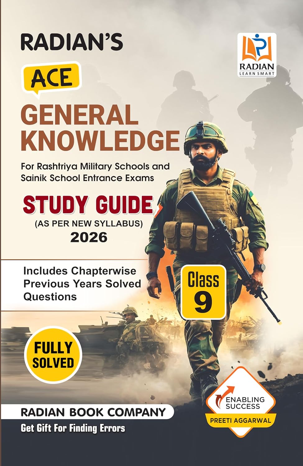 Radian Ace General Knowledge Book for Class 9 Useful for JNV Sainik School AISSEE RMS Olympiad and Other Entrance and Competitive Exams in English 